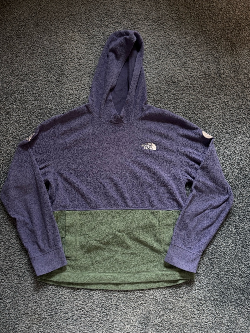 The North Face Pile Fleece Embroidered Hoodie with Patches